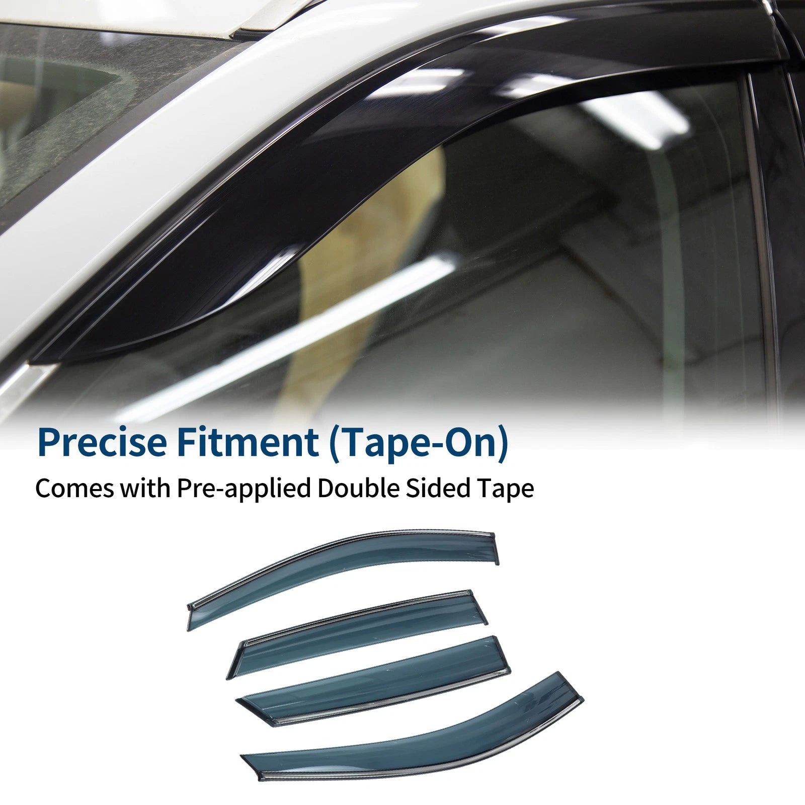 Window Deflectors Side Vent Visors 1 Set for Hyundai Tucson (2010–2015)