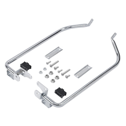 Chrome Saddlebag Support Bracket Hardware Kit for Harley Touring (2014–2023)