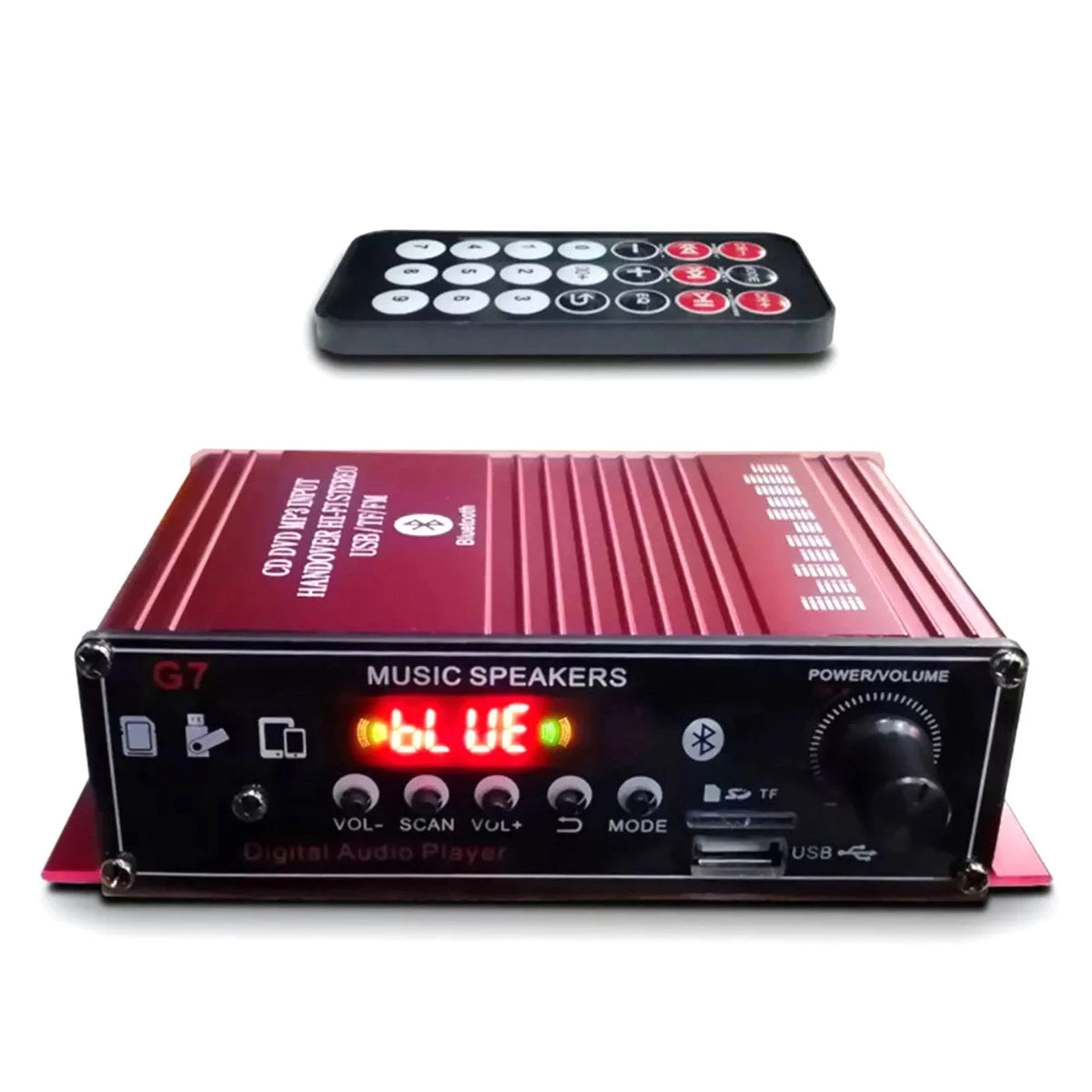 2-Channel Bluetooth 5.0 Mini HIFI Power Amplifier Audio Stereo
