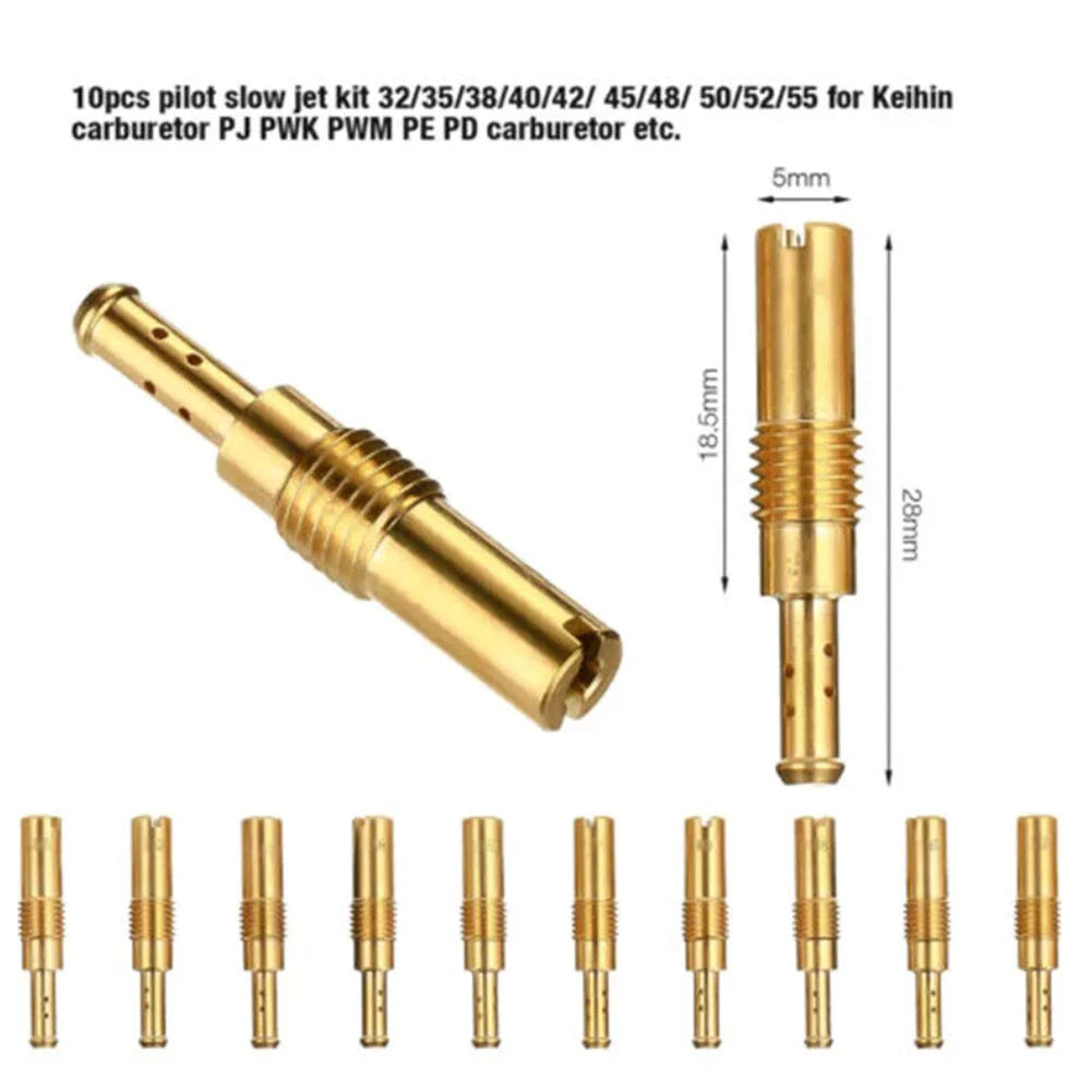 20Pcs Main & Slow Jet Kit for PWK Keihin OKO CVK PE Carburetor