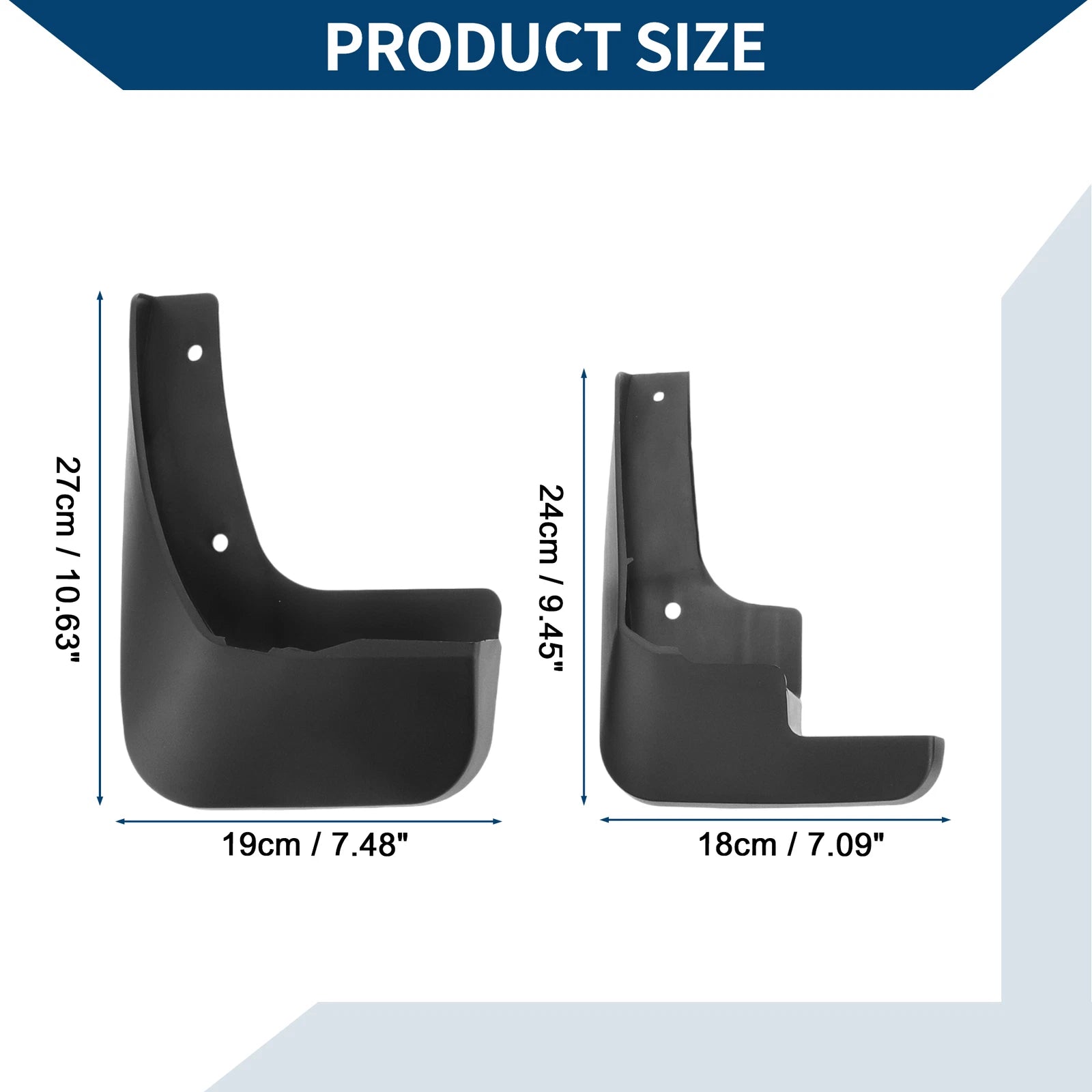 Set of 4 Mud Flaps Splash Guards for Citroen Elysee (2014–2019)