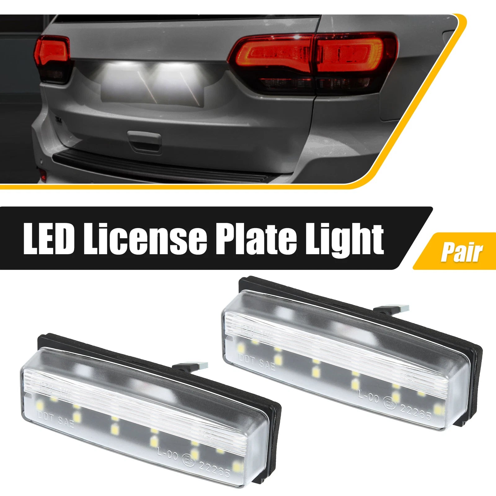 2X LED License Plate Light for Mazda MX-5 Miata (2006–2015)