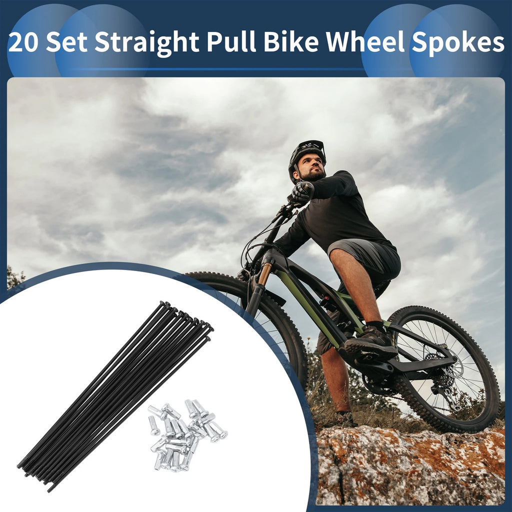 Bicycle Spokes Set 138mm Straight Pull for 14G Wheel Building (All Models)
