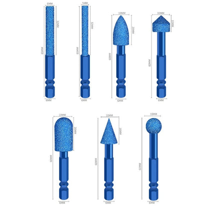 7PCS Diamond Grinding Bits for Woodworking Rust Removal