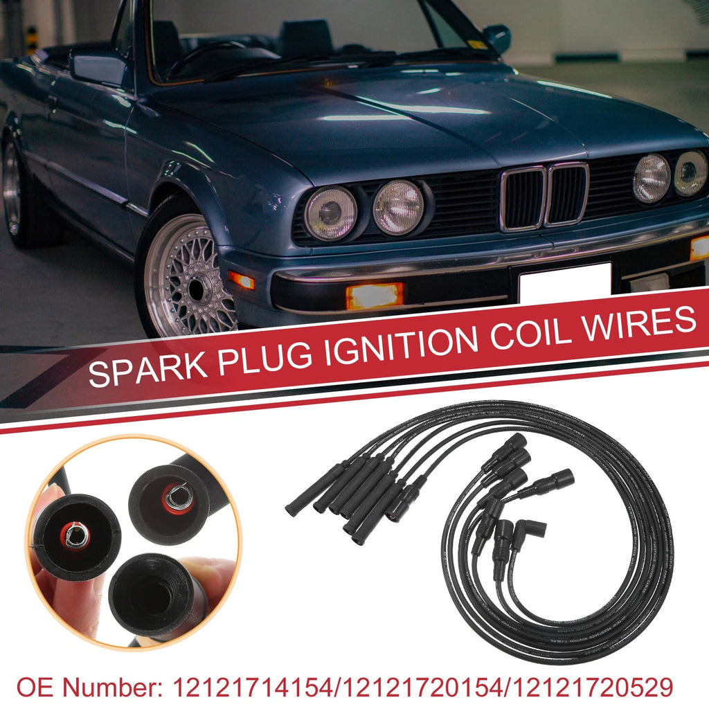 Ignition Coil Spark Plug Wire Kit for BMW 3 Series (1986–1989)