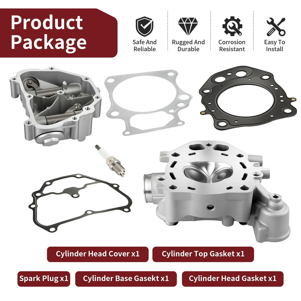 Cylinder Head & Cover Rebuild Kit Gaskets for Honda Rancher 420 TRX420 (2009–2024)