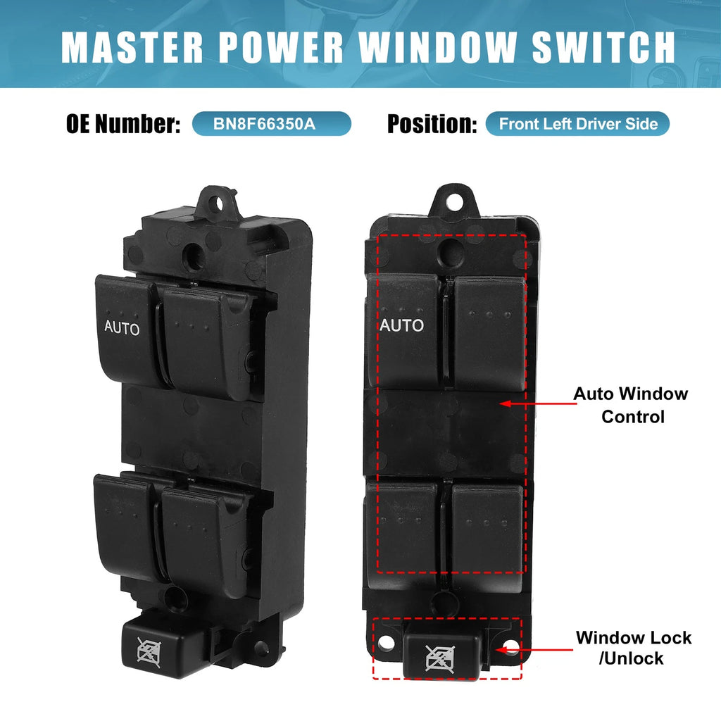 Power Window Switch Driver Side Replacement for Mazda 3 (2004–2009)