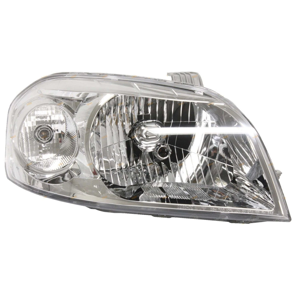 2X Clear/Chrome Headlights Pair for Holden Barina TK (2008–2011)