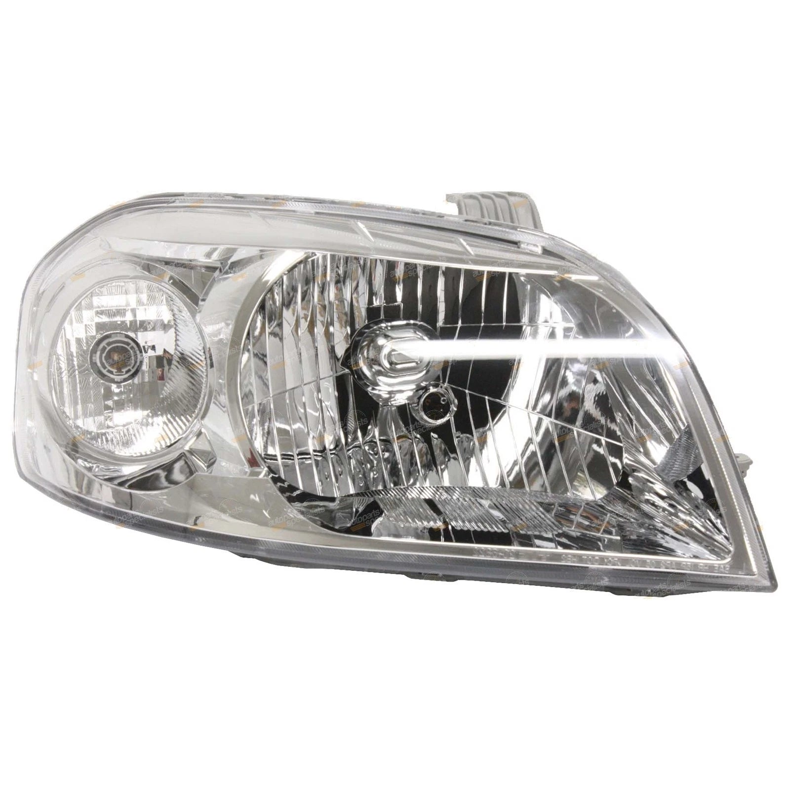 2X Clear/Chrome Headlights Pair for Holden Barina TK (2008–2011)