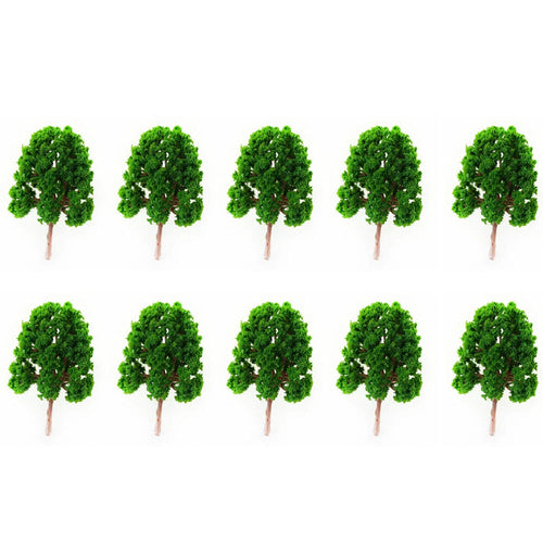 10Pcs 2.95" Model Trees for Garden Train Railroad Miniature Scenery