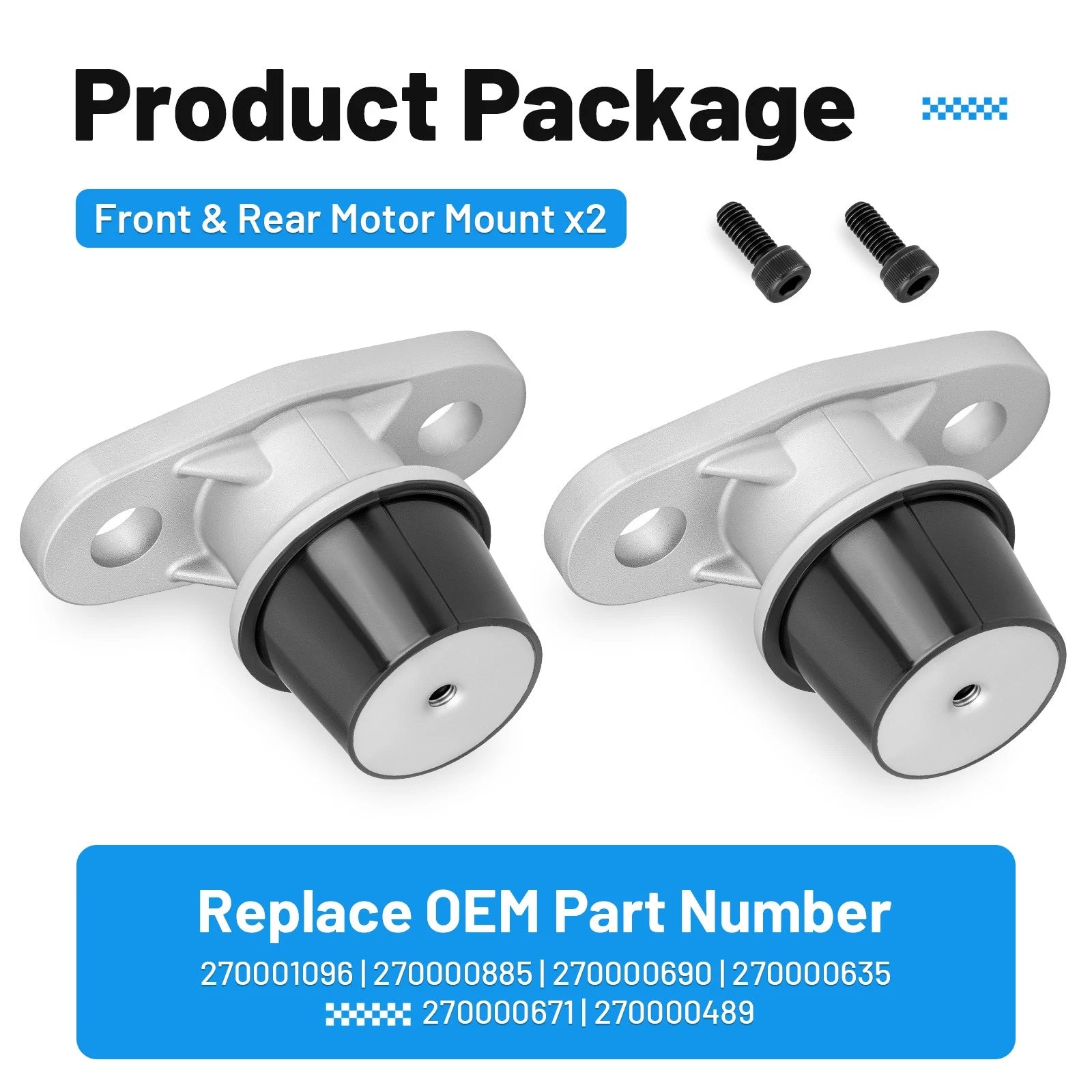 2X Engine Motor Mount 270001096 for Sea-Doo RXP GTX GTI RXT GTS (2002–2023)
