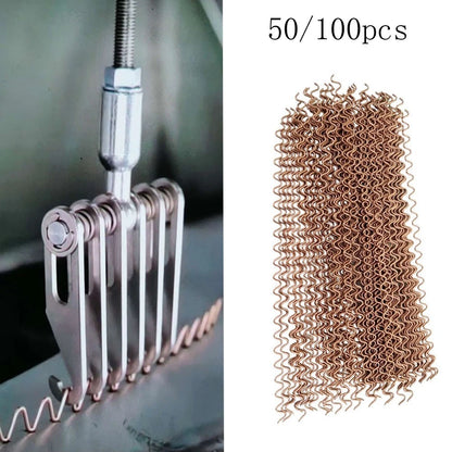 50 Pieces Thick Body Work Puller with 2mm Diameter Wave Welding Wire