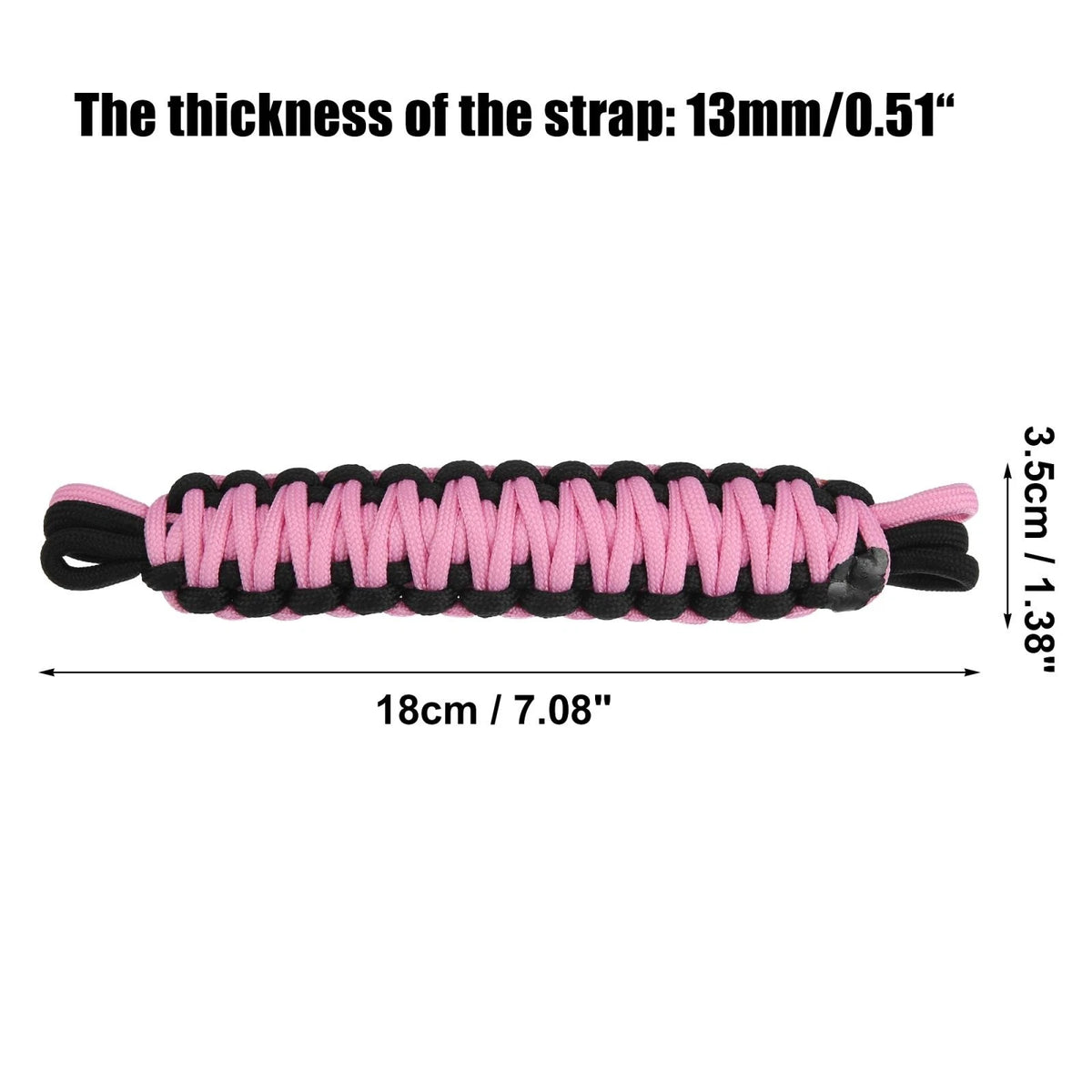2 Pcs Nylon Door Limiting Check Strap for Wrangler TJ JL (1987–2021) Black Pink