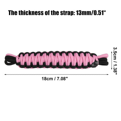 2 Pcs Nylon Door Limiting Check Strap for Wrangler TJ JL (1987–2021) Black Pink