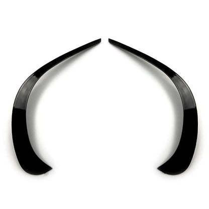 Gloss Black Front Bumper Spoiler Trim for Benz GLC X253 (2020–2021)