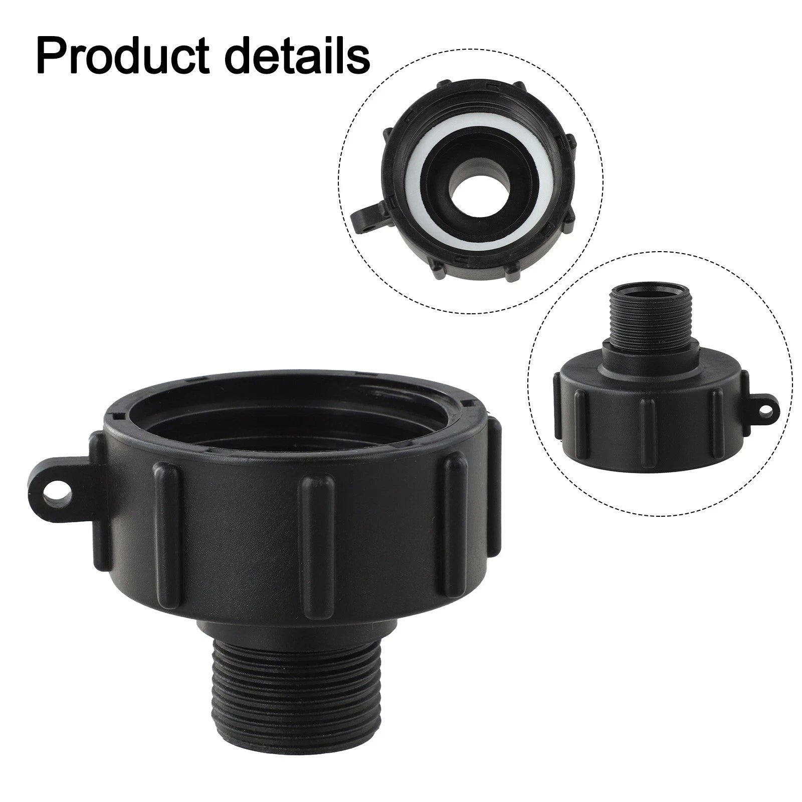 Connection Hose Fitting for Water Tank (1 Inch External Thread)