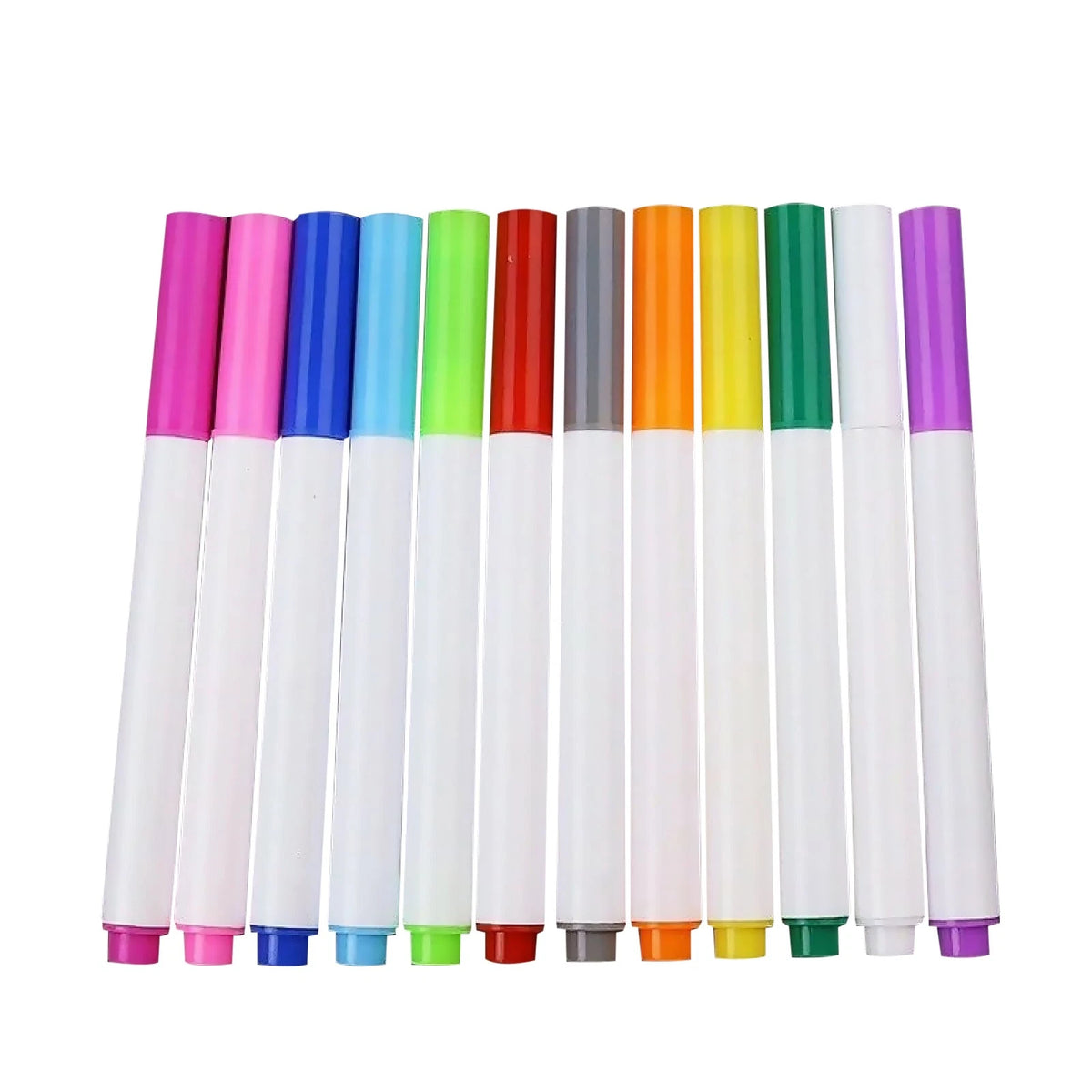 12-Pack Liquid Chalk Pens for Whiteboard Wipe Clean