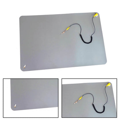Flexible Rubber Antistatic Mat 60x40cm with Detachable Ground Cord
