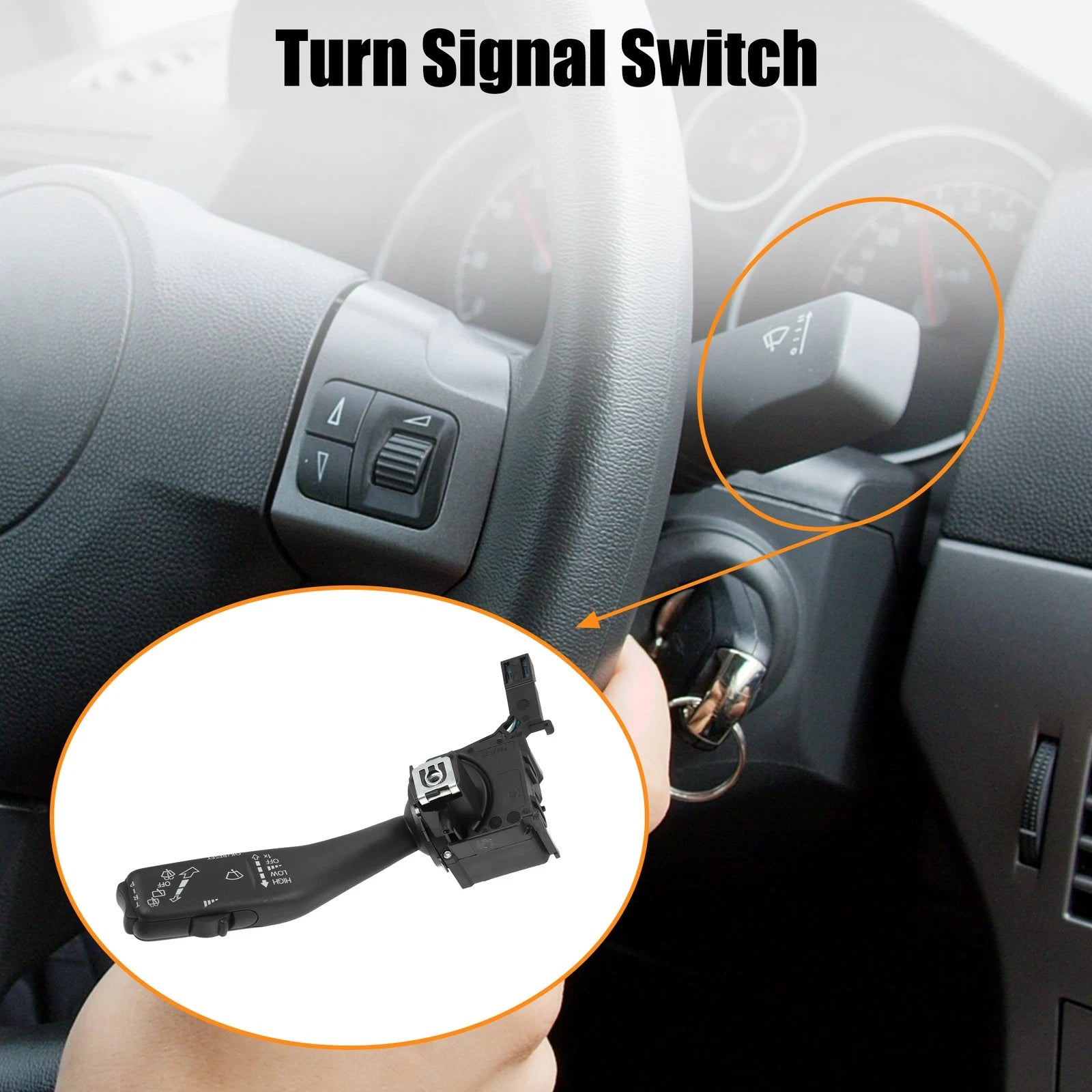 Windshield Wiper Switch Column Assembly for Audi A3 (2003–2012)