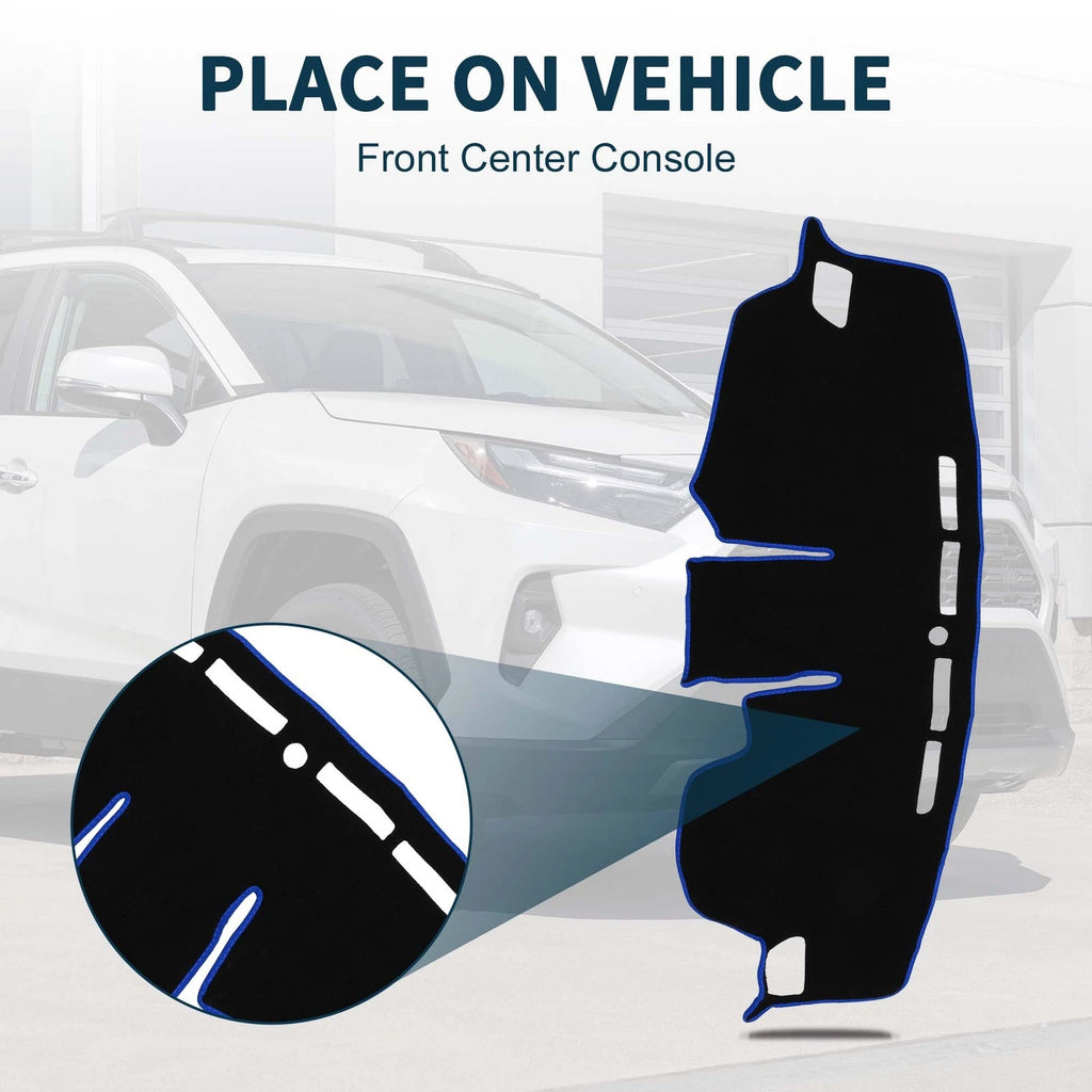 Dashboard Dash Cover Mat Replacement for Toyota RAV4 2019–2024 1 Set