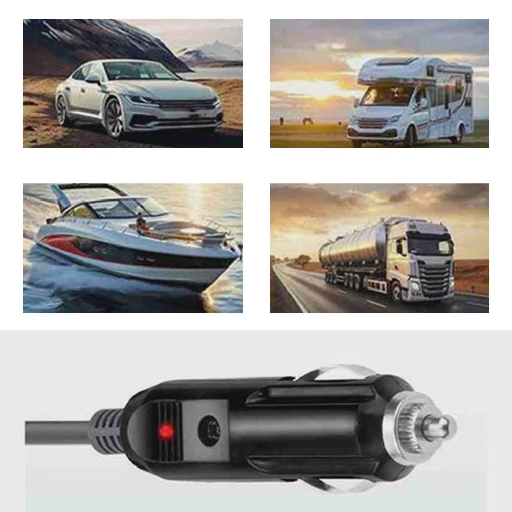XT60 Male Car Charging Cable 12/24V DC Input 10A 15A Output 3 Meter