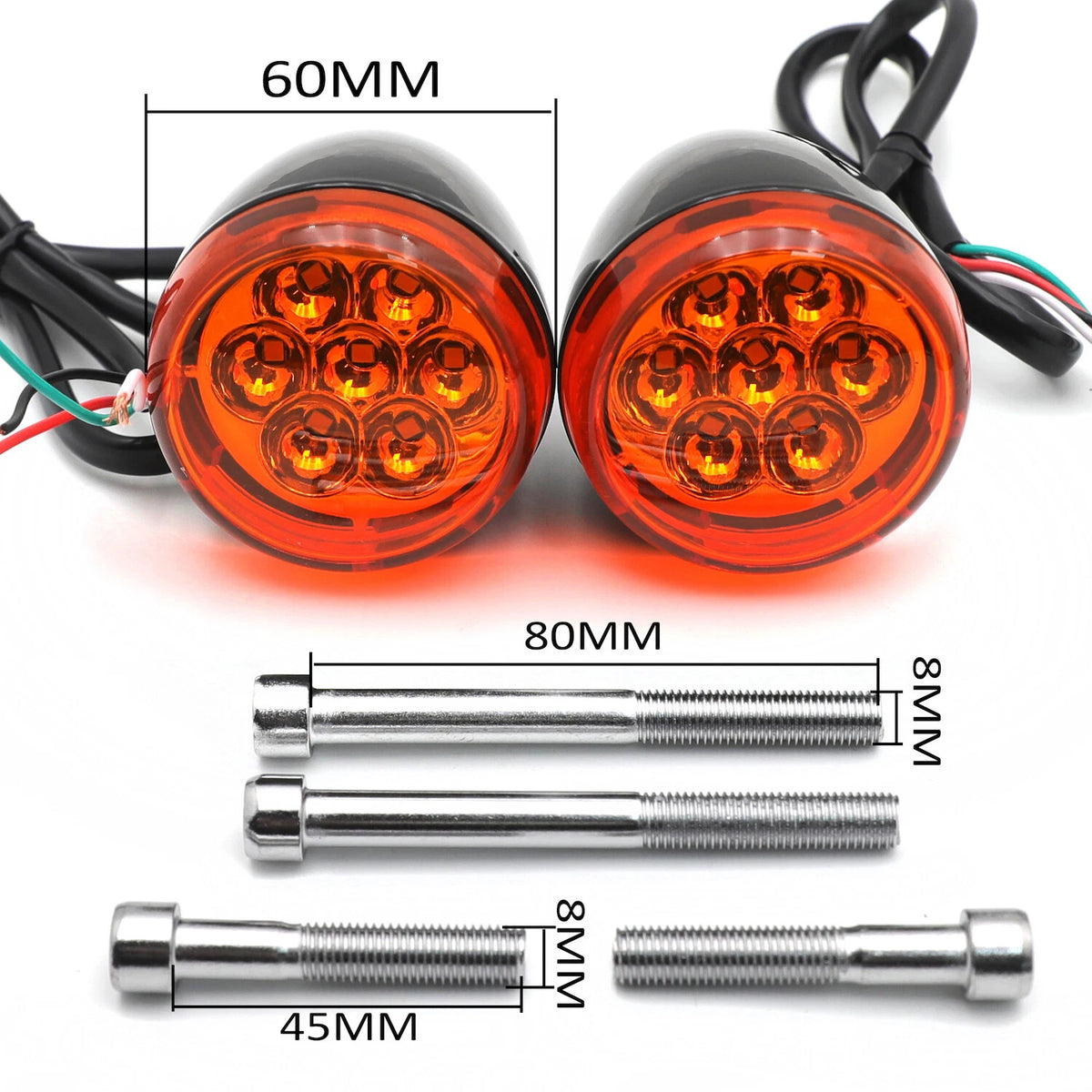 Rear Running Brake Turn Signal Light Indicator for Harley Sportster 883 1200 FXD (2004–2023)