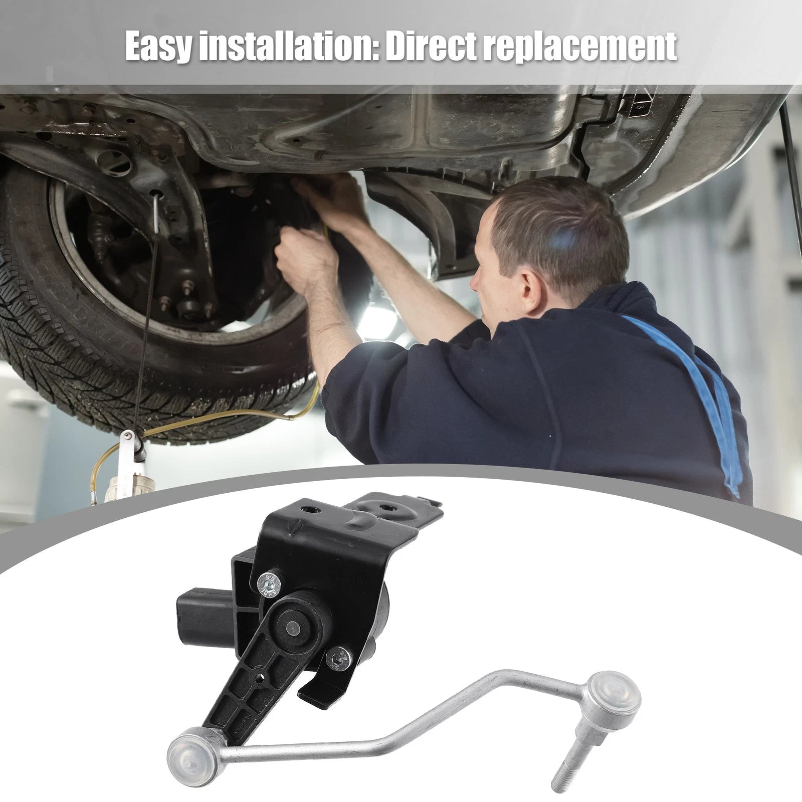 Front Left Air Suspension Ride Height Level Sensor Replacement for Audi A6 (2006–2011)