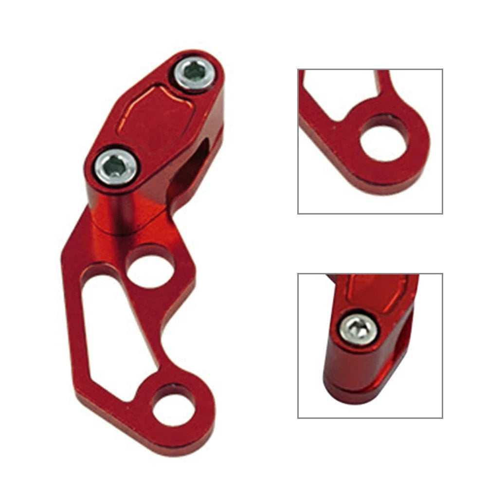 Brake Line Clamp Protector for Universal Fit Motor Bikes - Aluminum Red