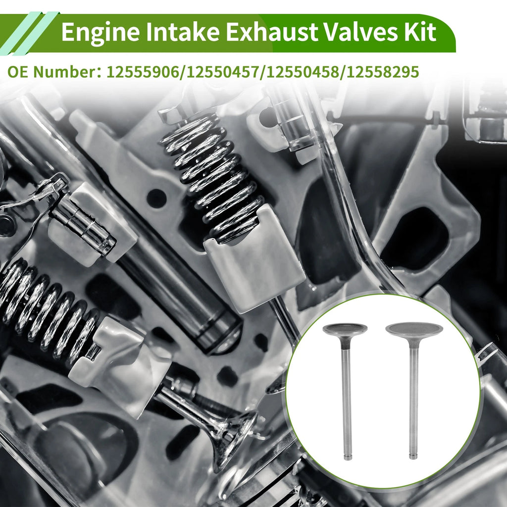 Engine Intake Exhaust Valves Kit Replacement for Chevrolet Corvette 5.7 (2006–2013)