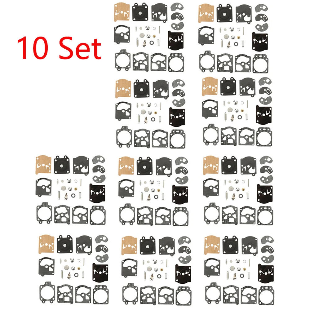 Set of 10 Carburetor Gasket Diaphragm Rebuild Kit for Walbro K10-WAT WA WT