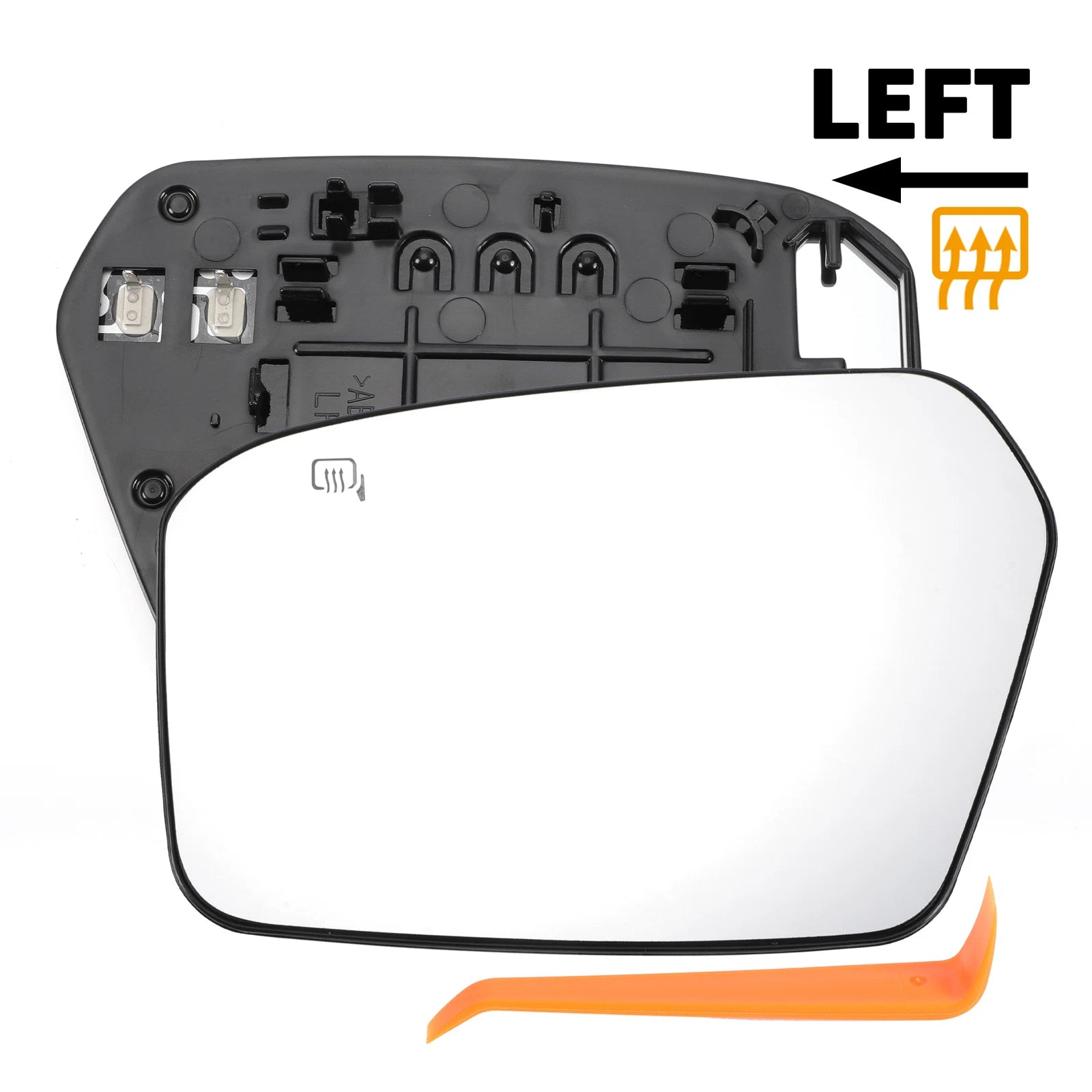 Heated Left Driver Side Mirror Glass for Ford Fusion (2006–2010)