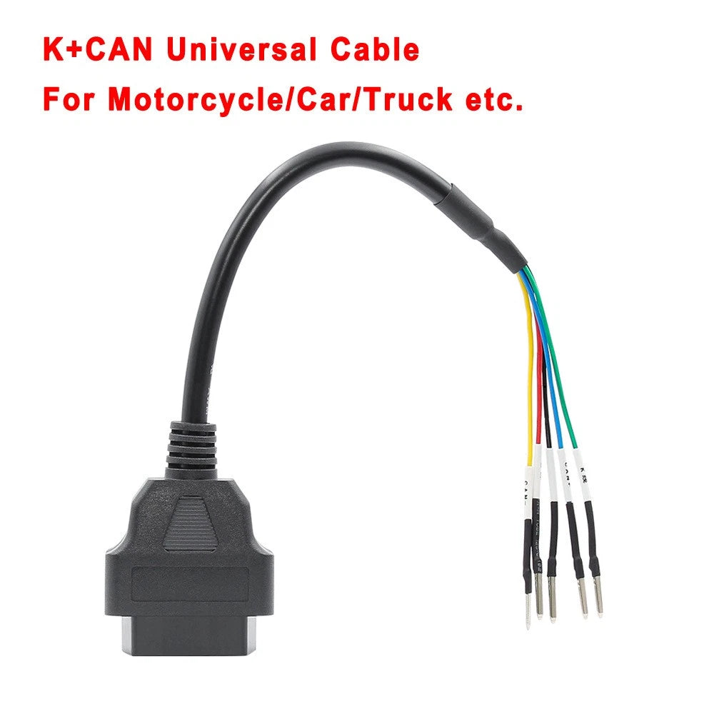 16 Pin OBD2 Female Connector Cable for Car Diagnostic Tools