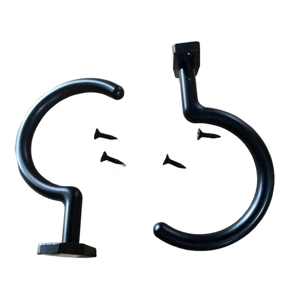 Set of 4 Iron Hooks for Dual Purpose Use - Rust-resistant Coating, 9cm Length