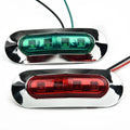 2X Red Green LED Boat Navigation Lights Waterproof Bow (Universal)