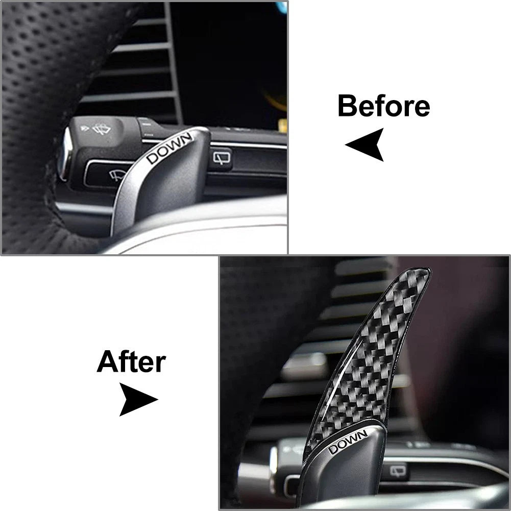 Steering Wheel Shift Paddle Extensions for Mercedes Benz C43 C63 E63 GLC63 (2017–2023)