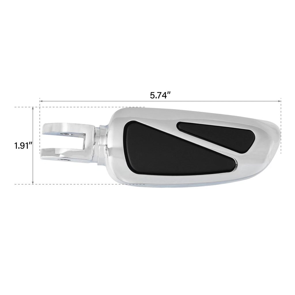 Chrome Footpegs Bracket for Harley Softail Fat Boy (2018–2025)