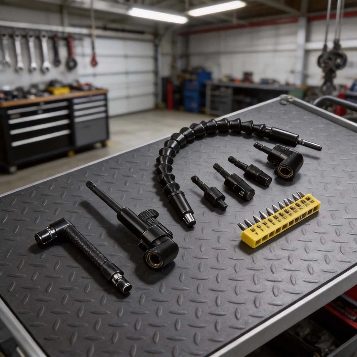 17pcs Flexible Drill Bit Extension Set for Automotive Use