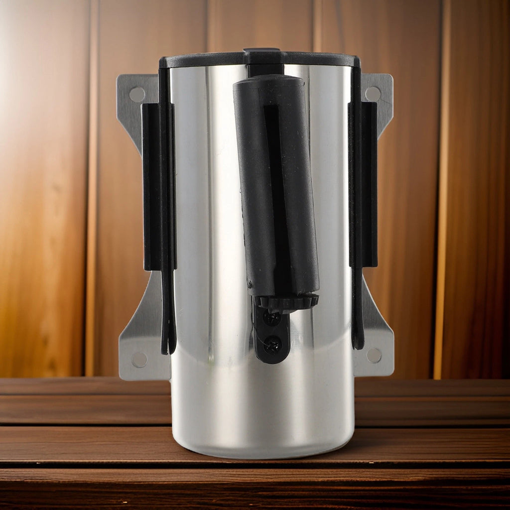 Retractable Crowd Control Barrier for Wall Mount (Stainless Steel Case)