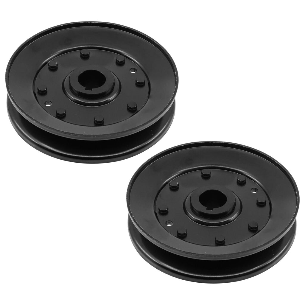Qty 2 Deck Spindle Pulley Replacement for John Deere 108 111 111H 112L (2008–2018)