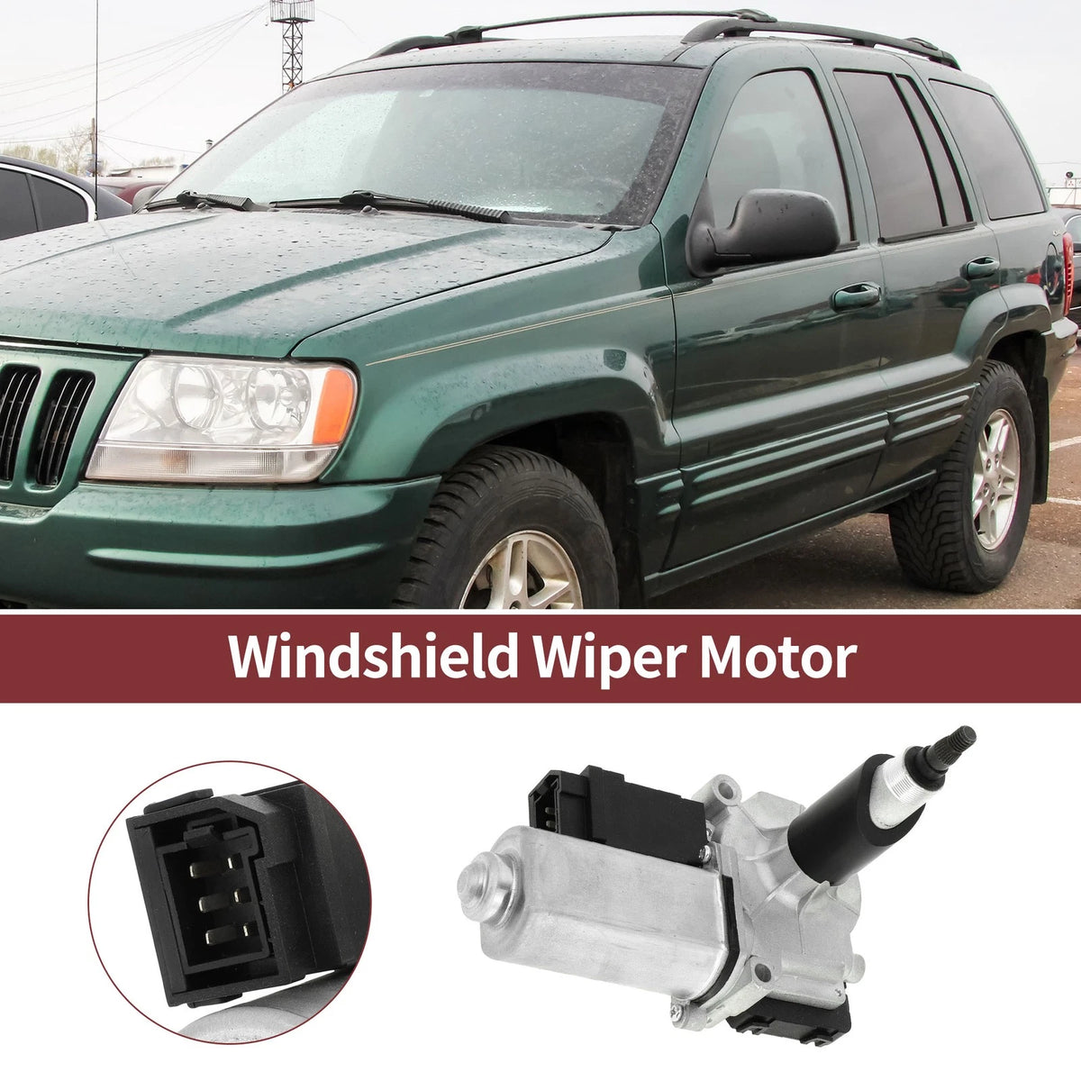 Rear Windshield Wiper Motor for Jeep Grand Cherokee (1993–1998) No. 55154787
