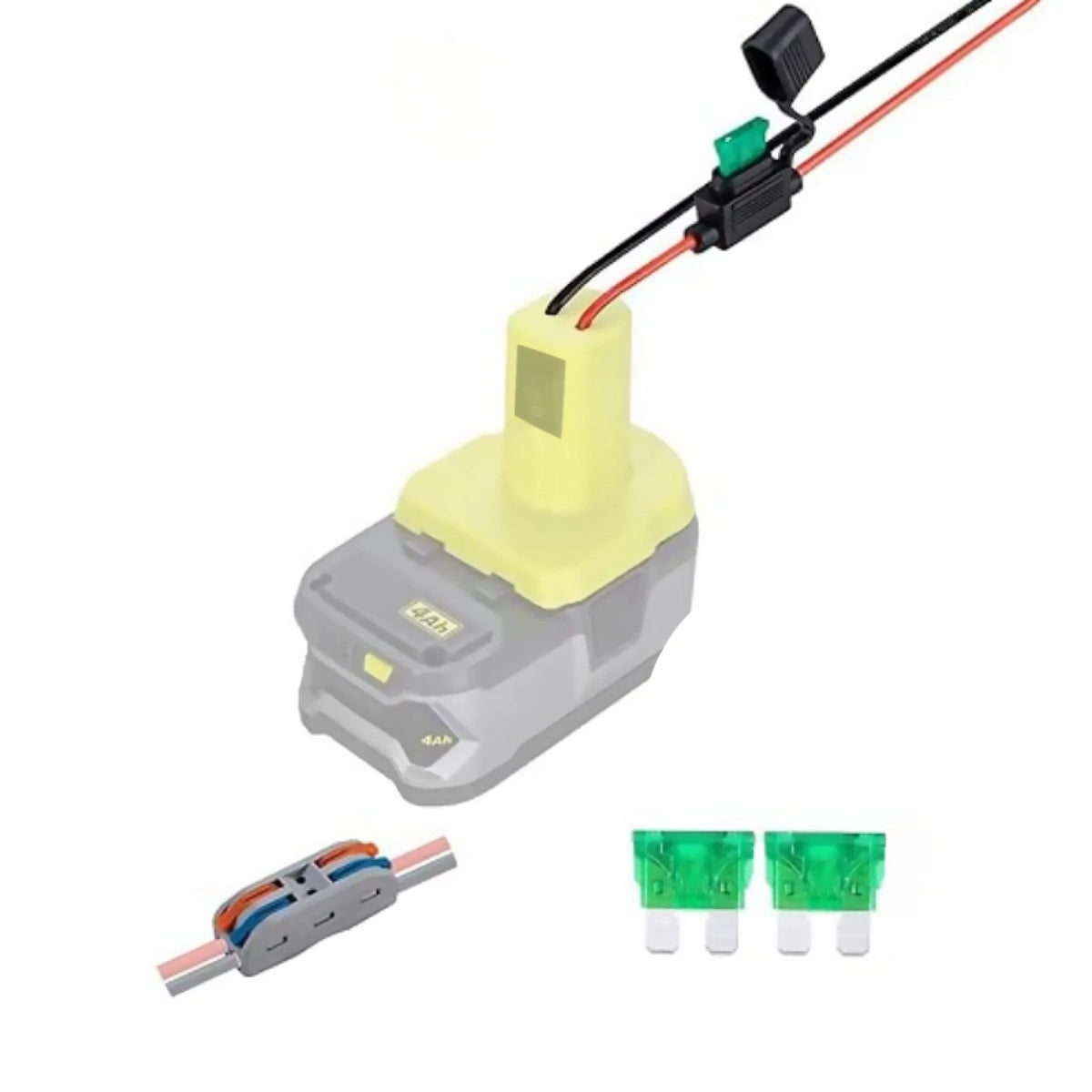 Battery Connector Repair Kit for Ryobi 18V Li-ion & Ni-Cd Batteries