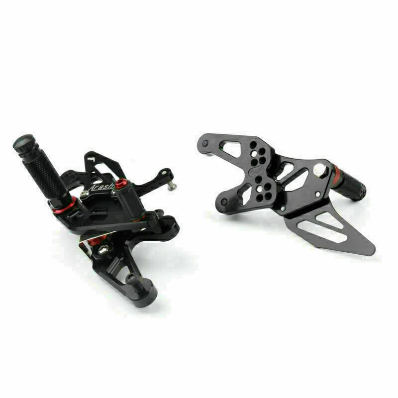 Aluminum Rearsets Footpegs Pedals for BMW S 1000 RR HP4 (2015–2018) Black T9