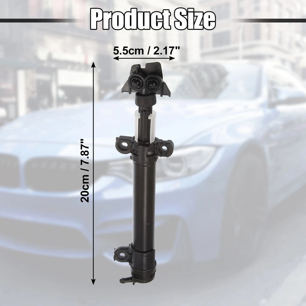 Front Left Headlight Washer Nozzle for Jaguar XF (2012–2015) 2X Black