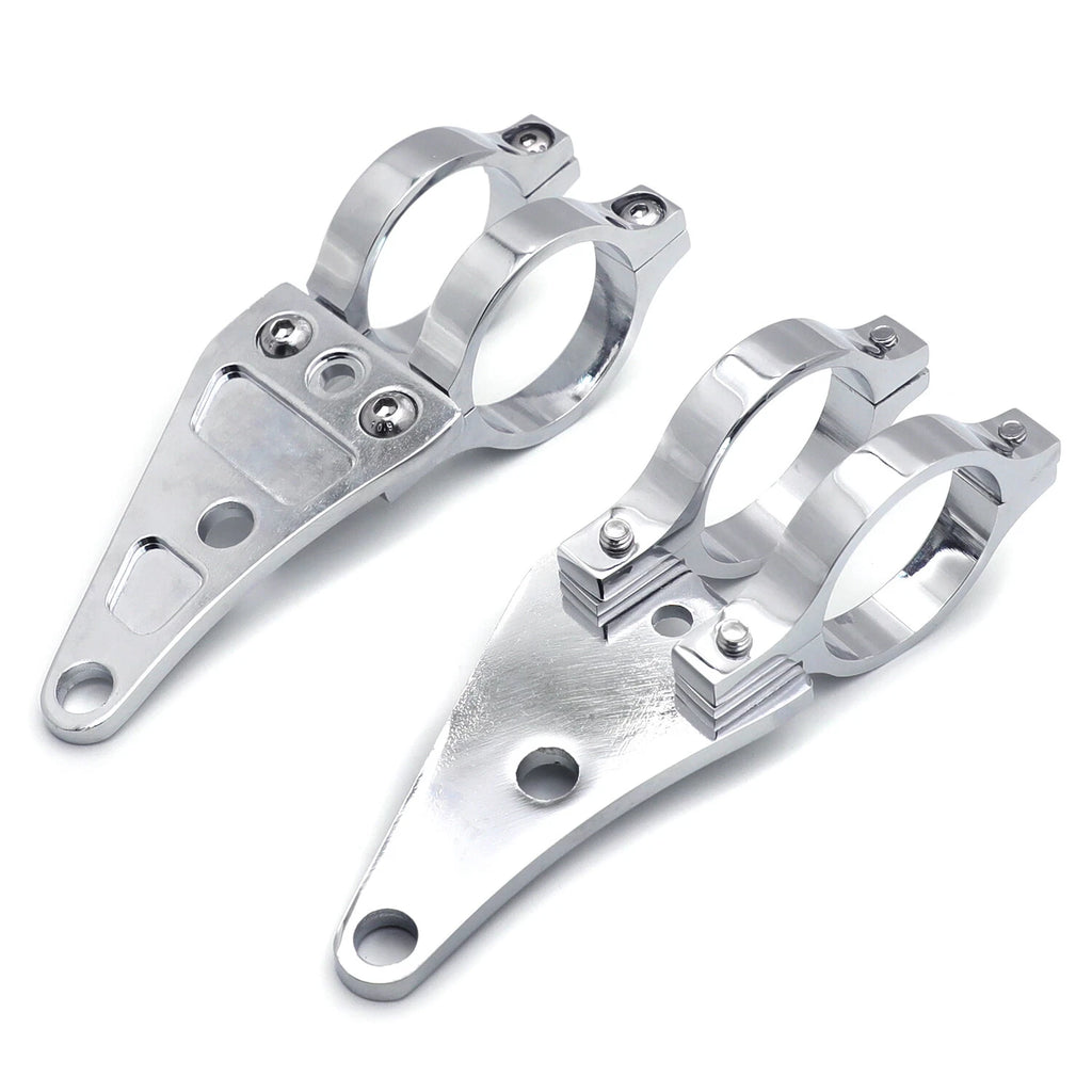 2X Billet Aluminum Headlight Fork Mounting Brackets for 41mm Forks