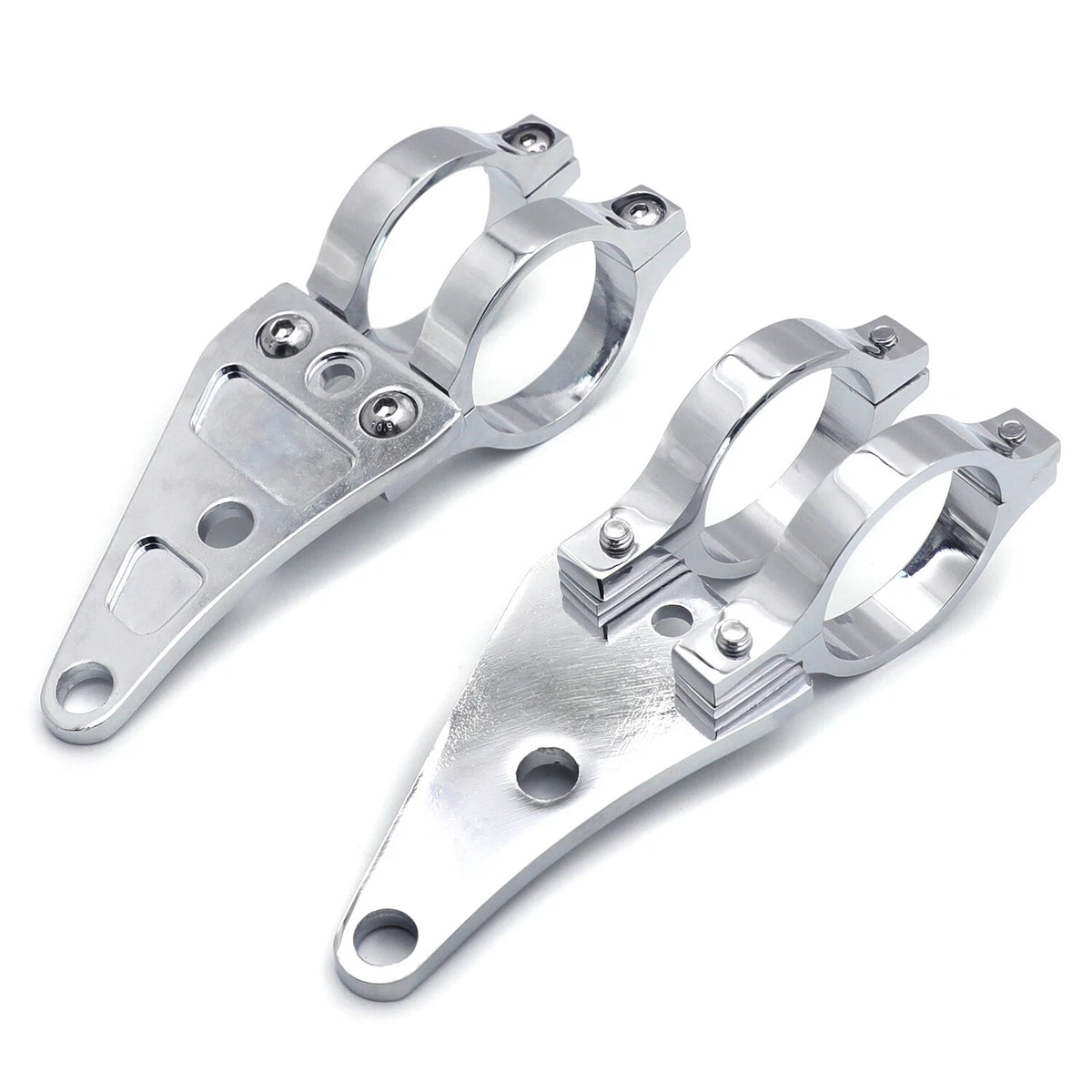 2X Billet Aluminum Headlight Fork Mounting Brackets for 41mm Forks