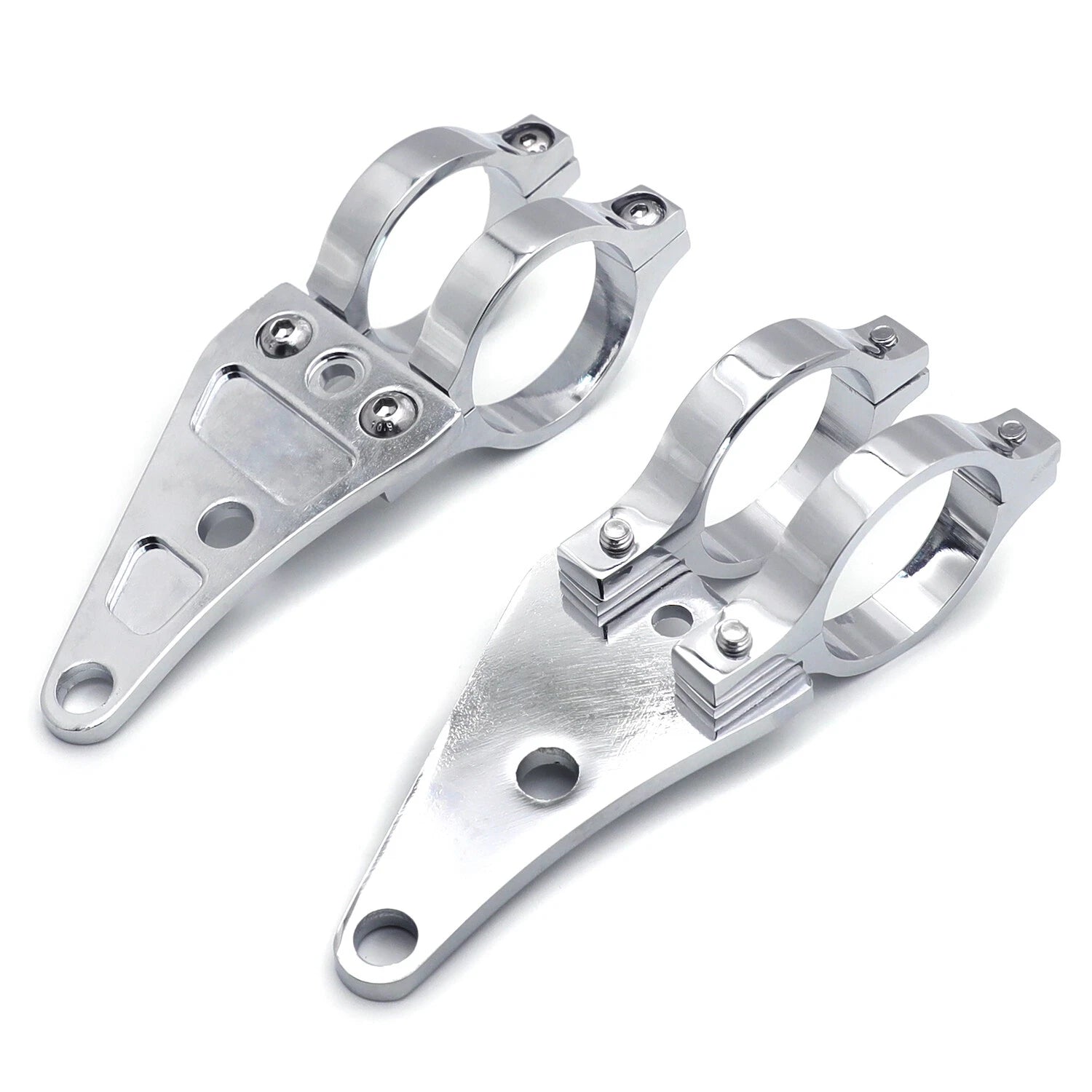 2X Billet Aluminum Headlight Fork Mounting Brackets for 41mm Forks