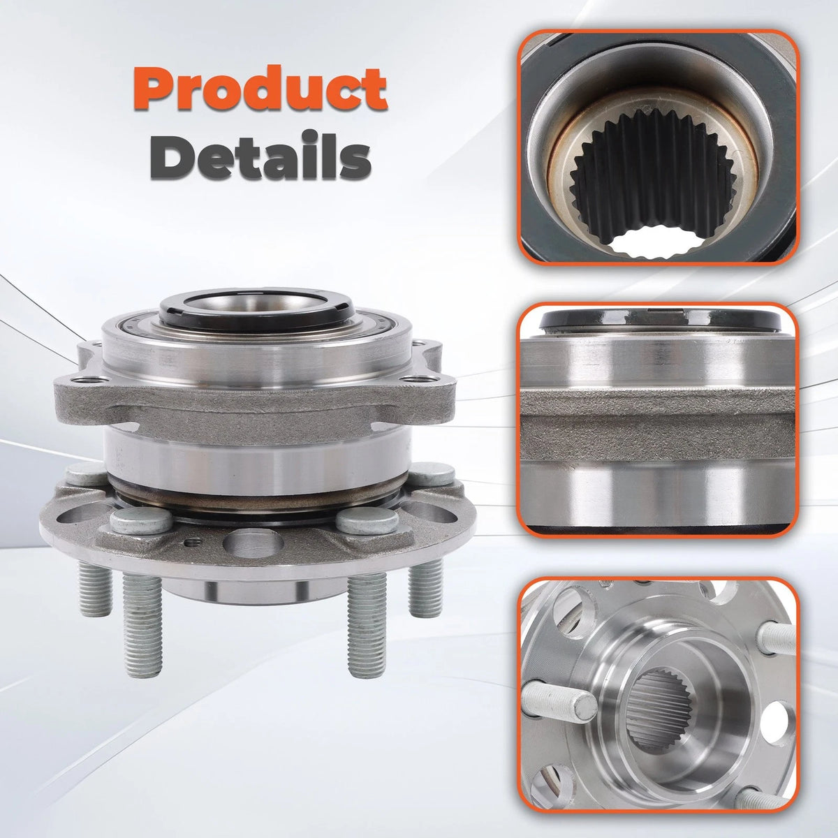 2X Front Wheel Hub Bearing Assembly for Hyundai Santa Fe Sport (2015–2018)