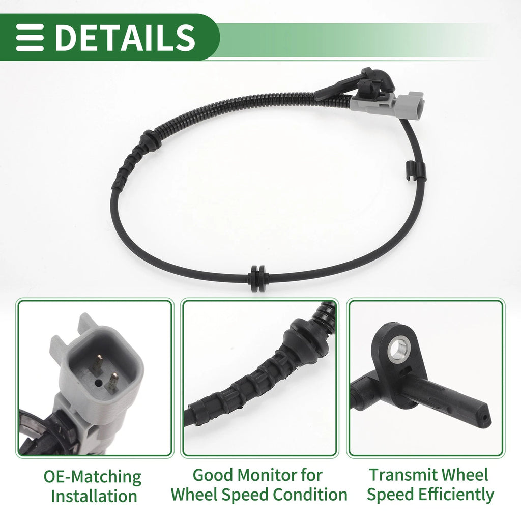 ABS Wheel Speed Sensor No. 95164925 for Chevrolet Sonic (2012–2020) Rear Left