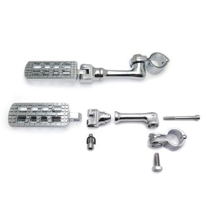 CNC Dominator Foot Peg Rest 1.25" Clamp for Harley Road Glide