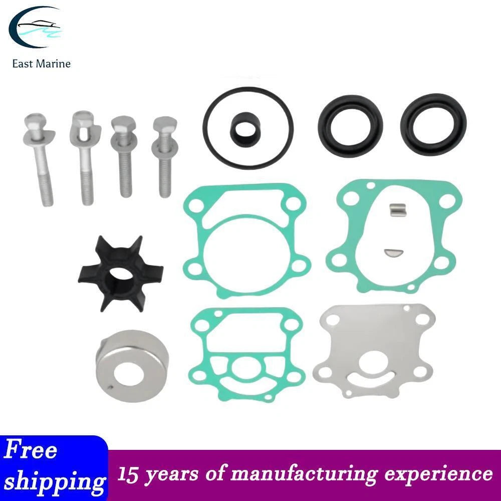 Water Pump Impeller Kit for Yamaha 4-Str 70HP F70A (2006–2019) 6CJ-W0078-00